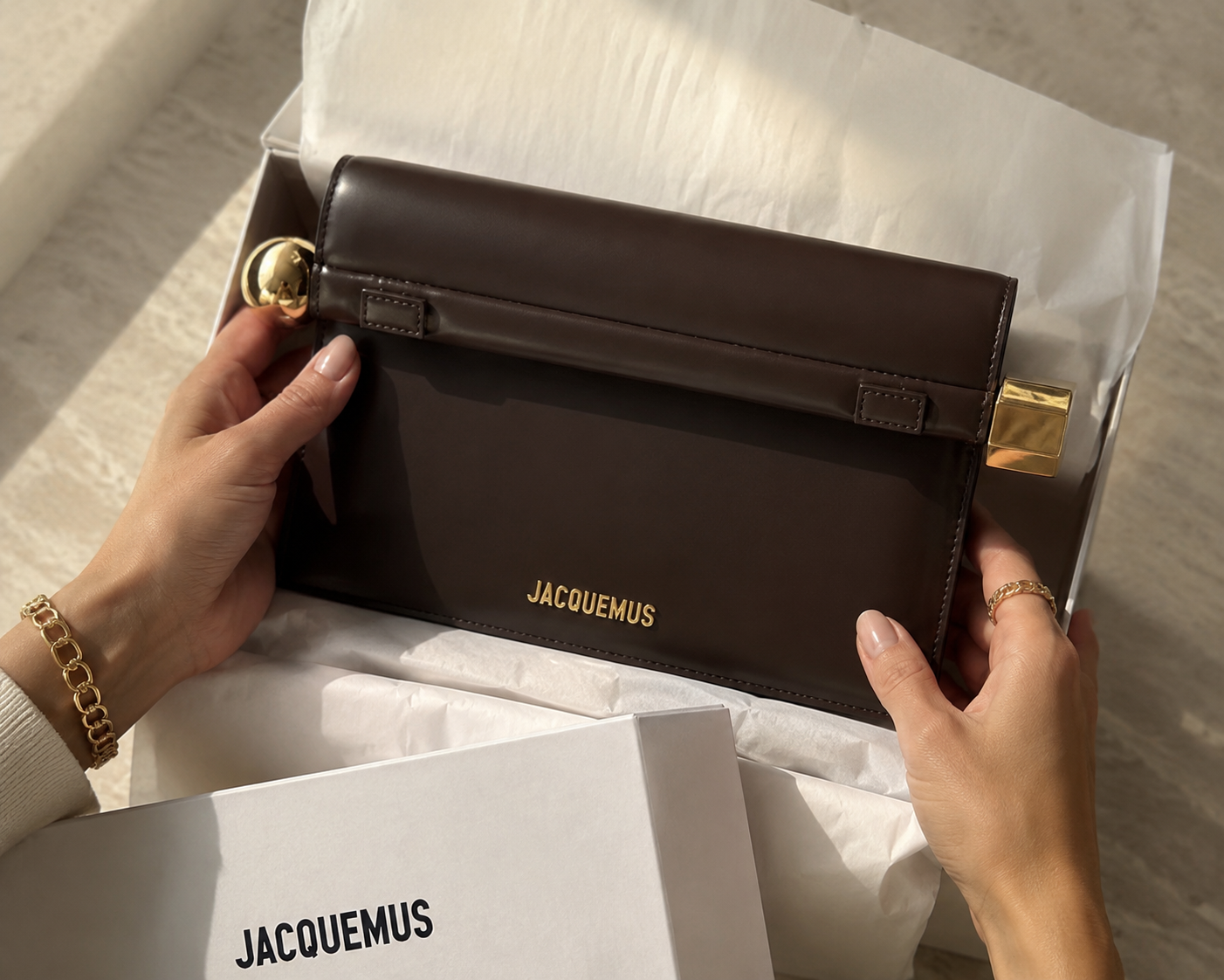 Esmire & Co Michael Kors brown logo-print fabric tote handbag with tan leather handles and gold-tone hardware