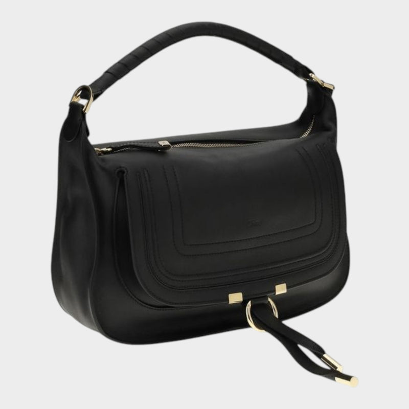 Chloé Marcie Small Shoulder Bag in Black