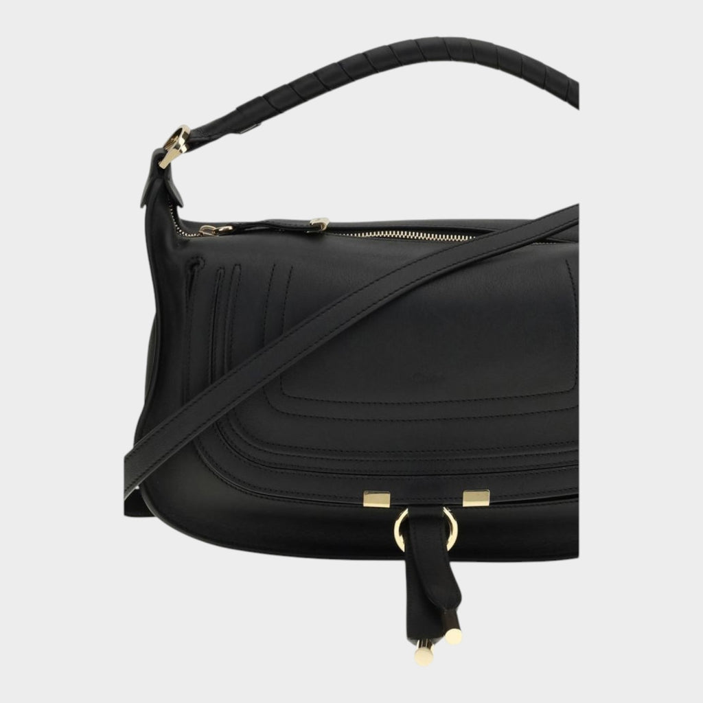 Chloé Marcie Small Shoulder Bag in Black