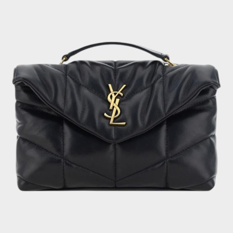 Saint Laurent Black Lamb Ovis Aries Shoulder Bag