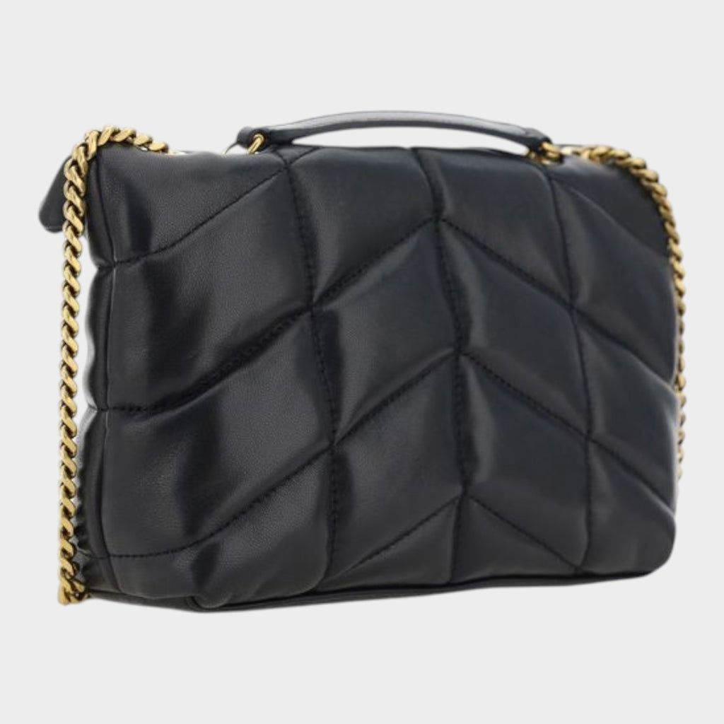 Saint Laurent Black Lamb Ovis Aries Shoulder Bag
