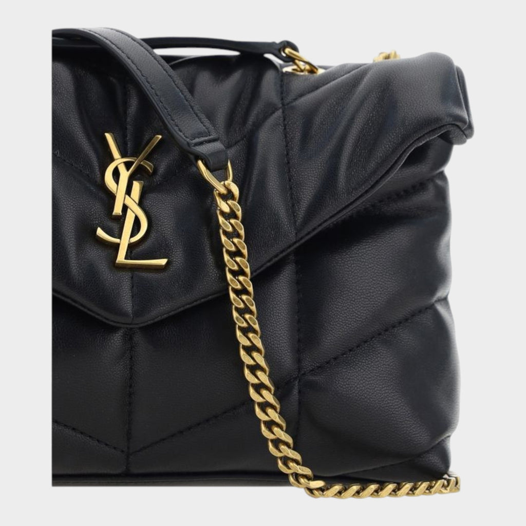 Saint Laurent Black Lamb Ovis Aries Shoulder Bag