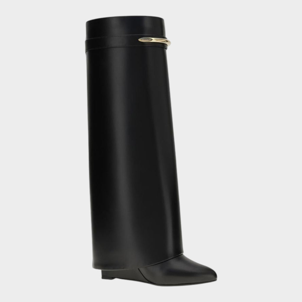 Givenchy Black Calf Leather Bos Taurus Boots