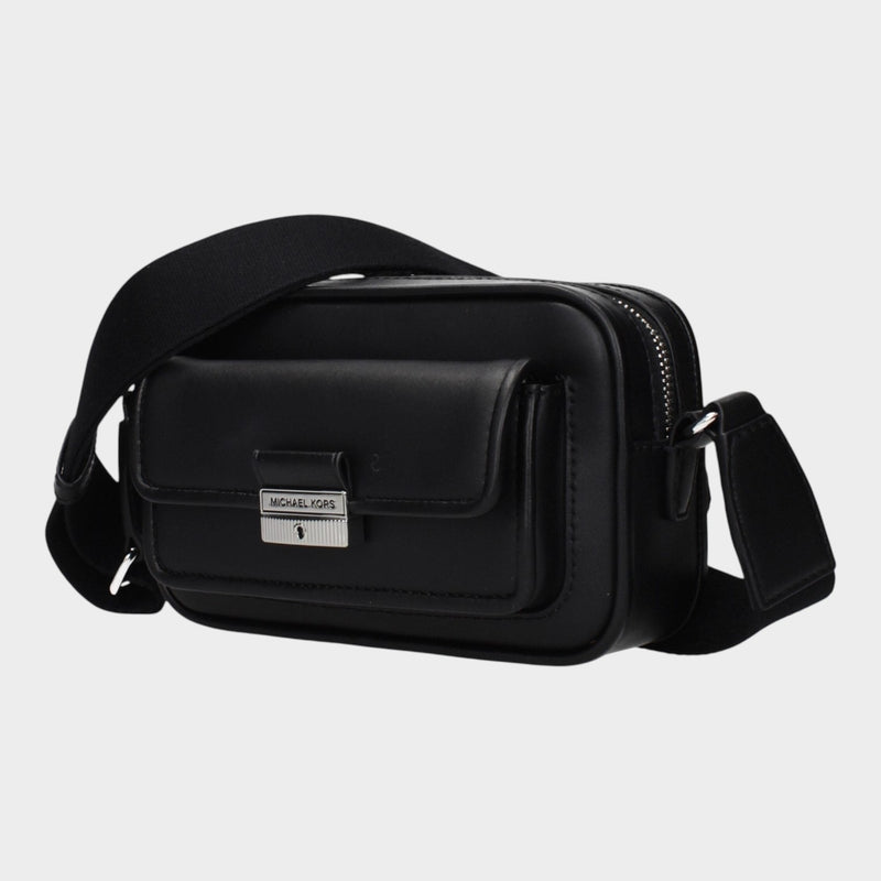 Michael Kors Black Leather Crossbody Bag