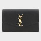 Saint Laurent Black Calf Leather Bos Taurus Wallet