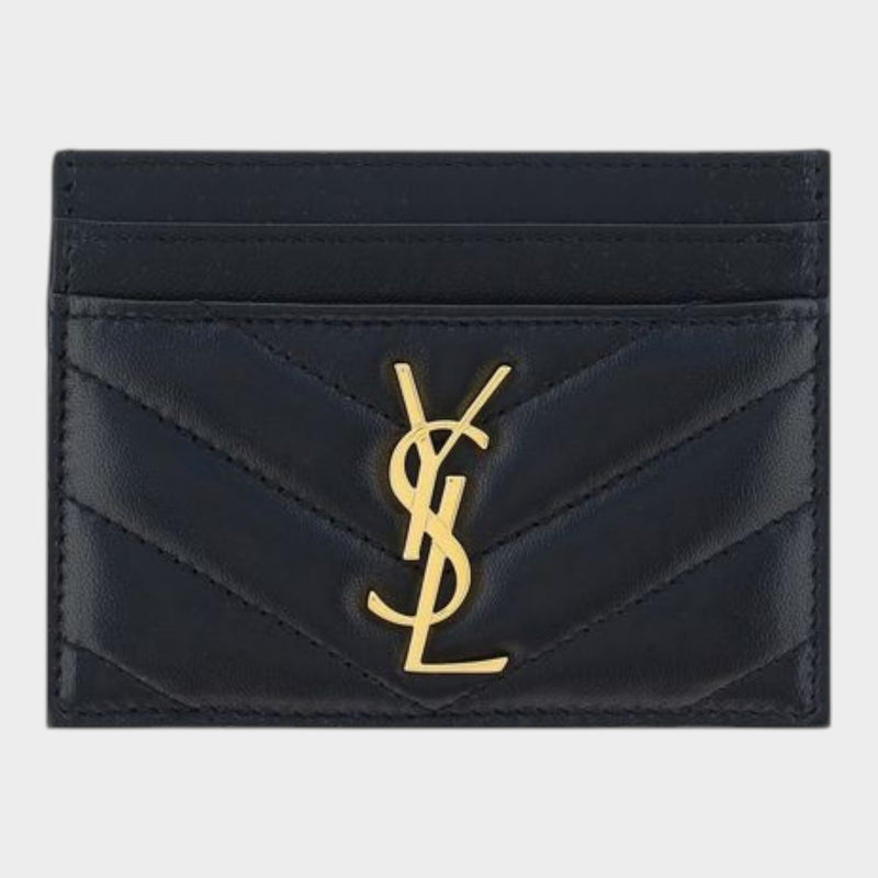 Saint Laurent Black Lamb Ovis Aries Wallet