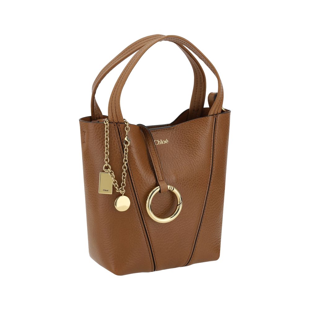 Chloé Spin Shoulder Bag in Brown