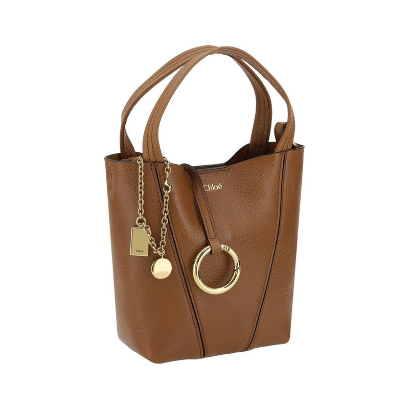 Chloé Spin Shoulder Bag in Brown
