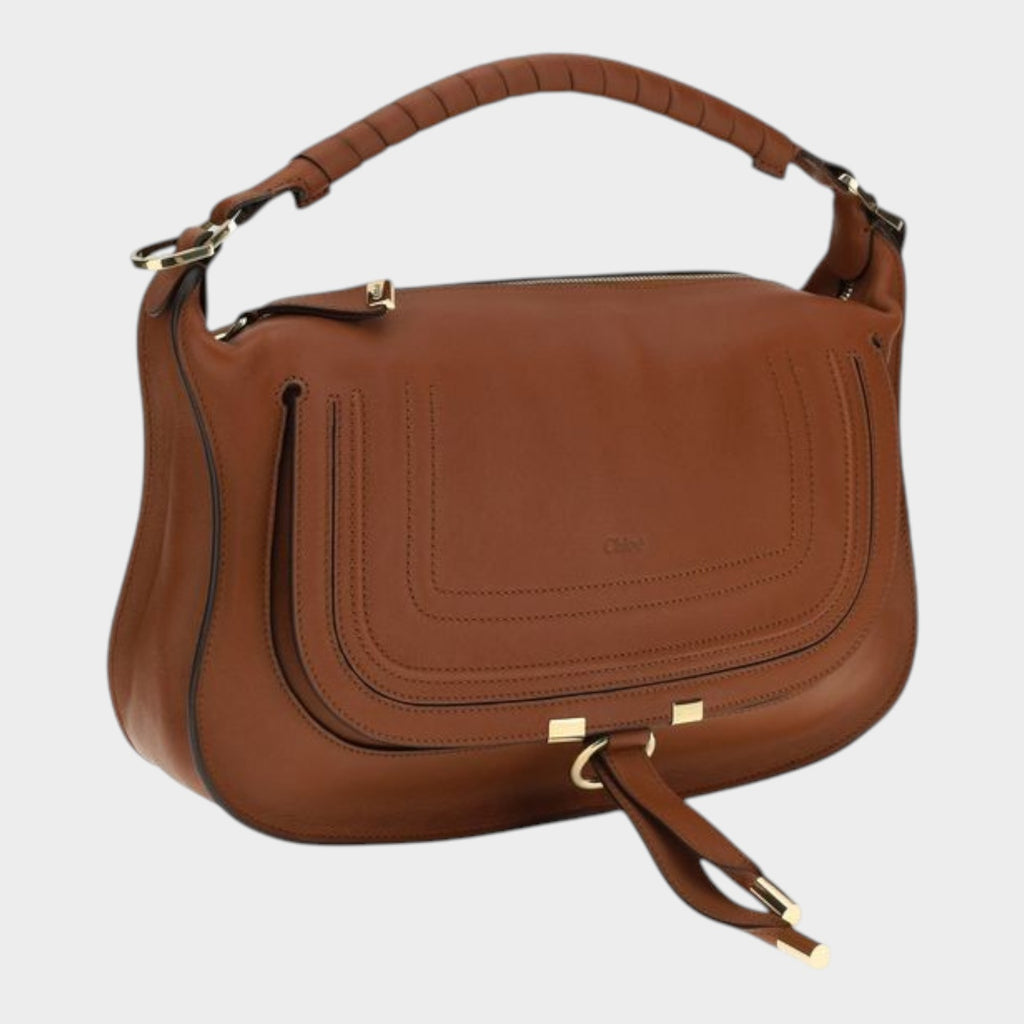 Chloé Marcie Small Shoulder Bag in Brown