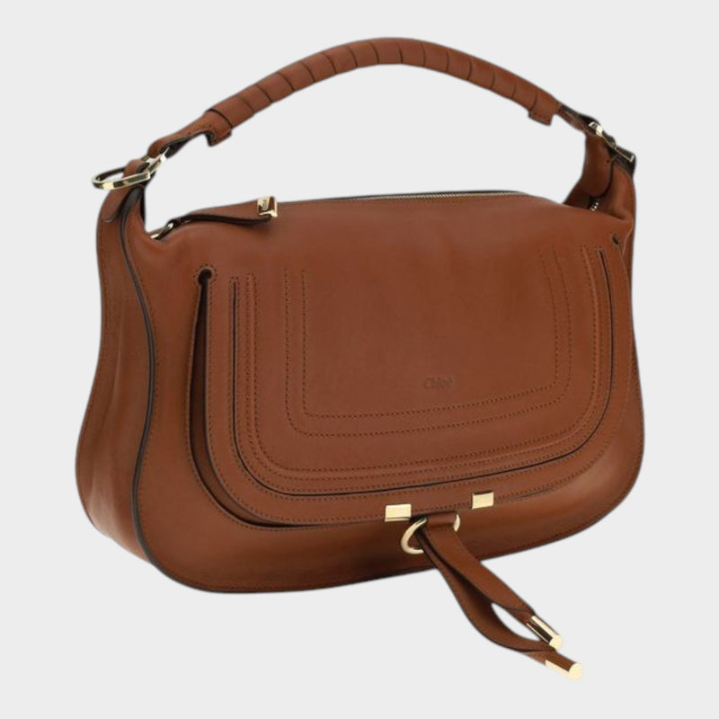 Chloé Marcie Small Shoulder Bag in Brown