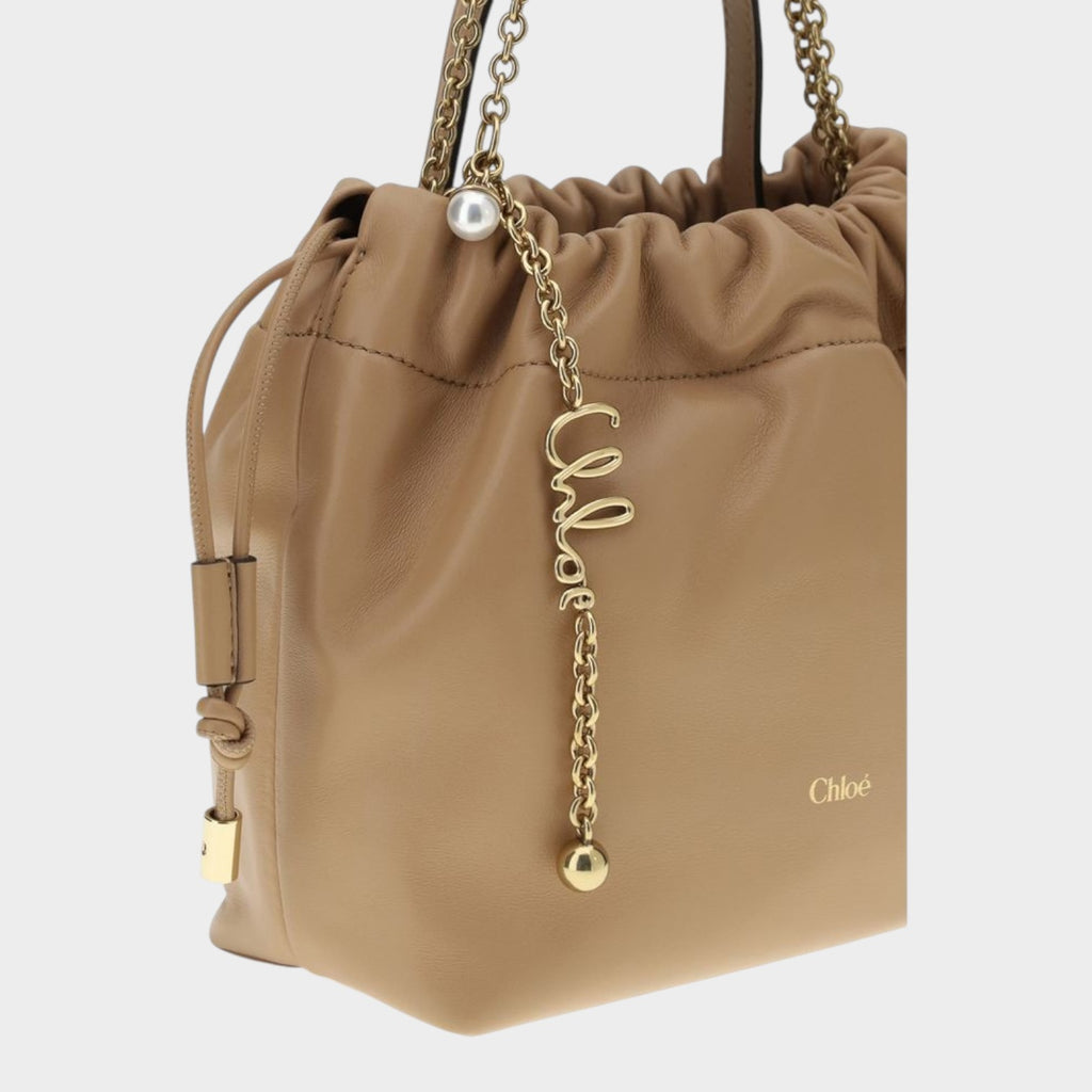 Chloé Beige Lamb Ovis Aries Shoulder Bag