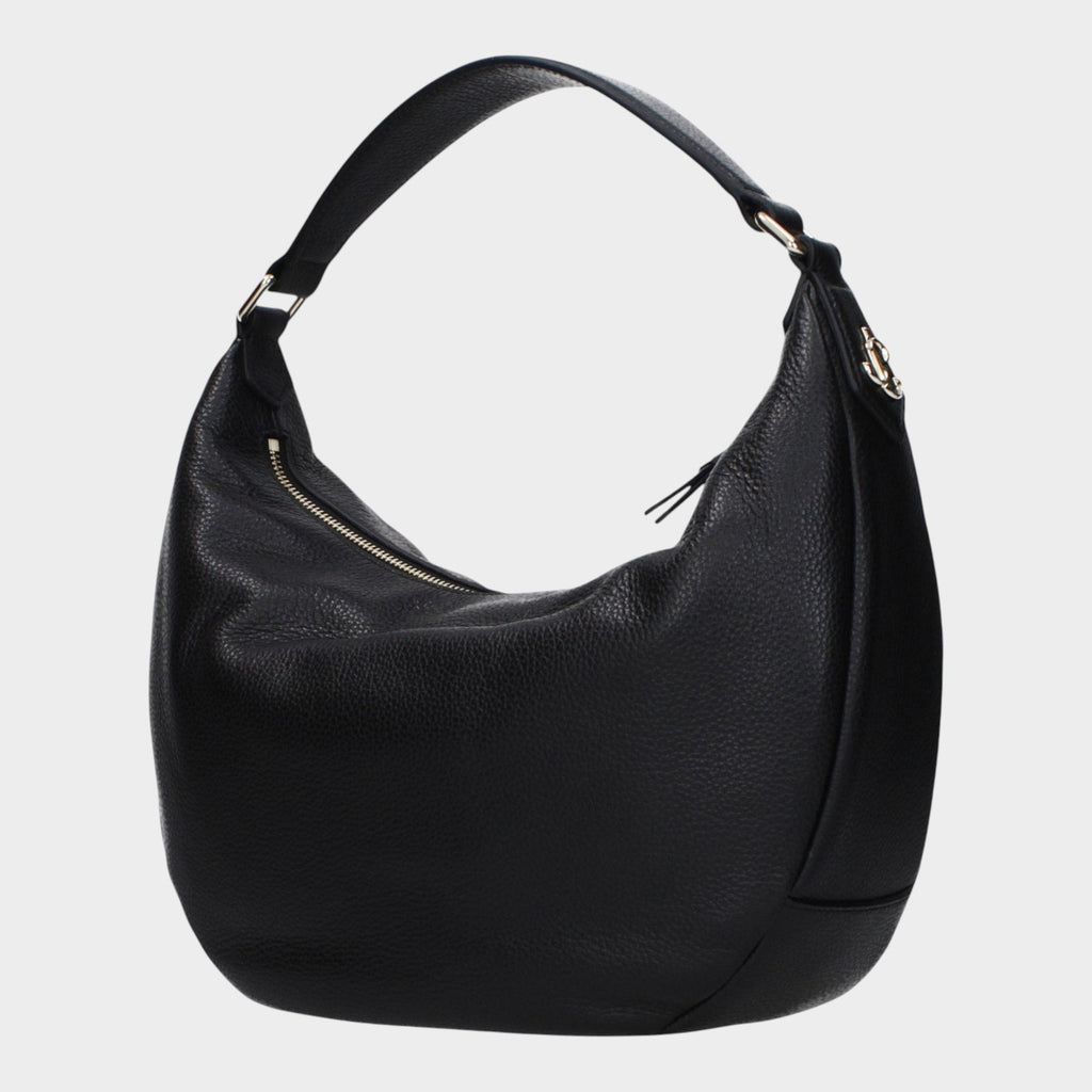 Jimmy Choo Black Leather Shoulder Bag