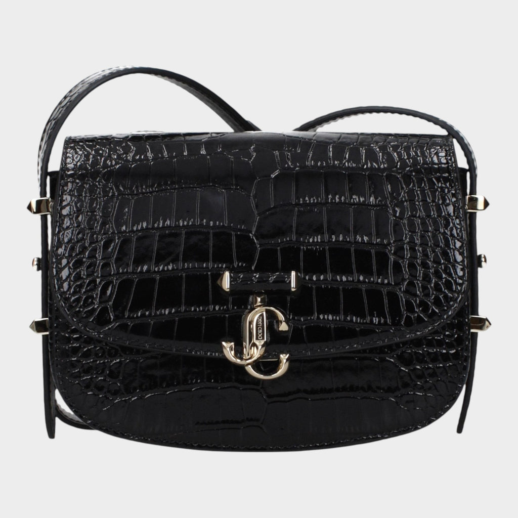 Jimmy Choo Black Leather Crossbody Bag