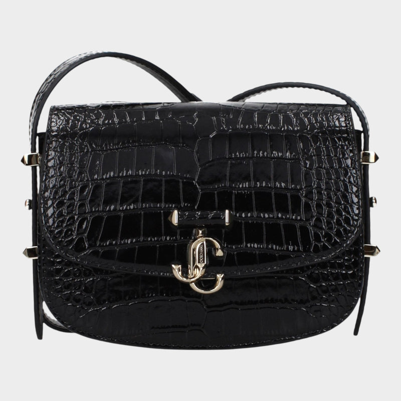 Jimmy Choo Black Leather Crossbody Bag