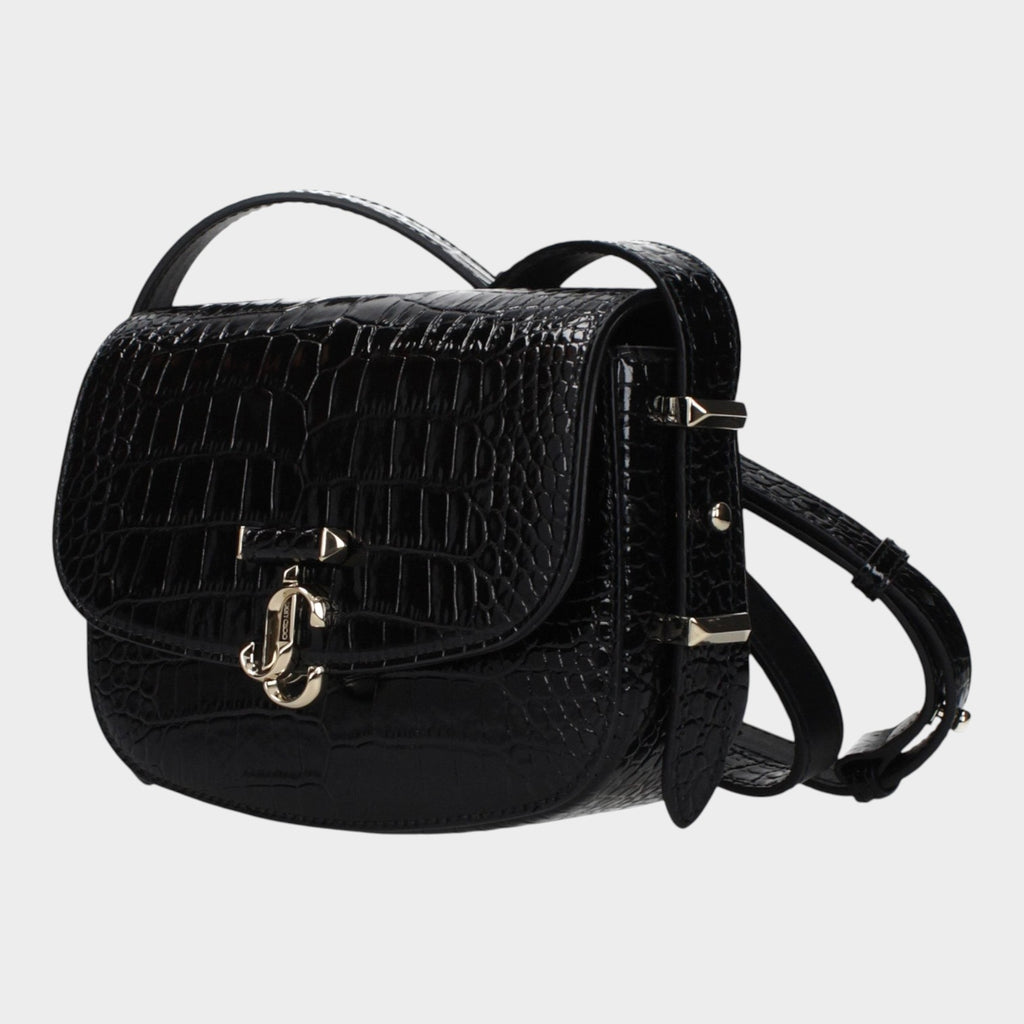 Jimmy Choo Black Leather Crossbody Bag