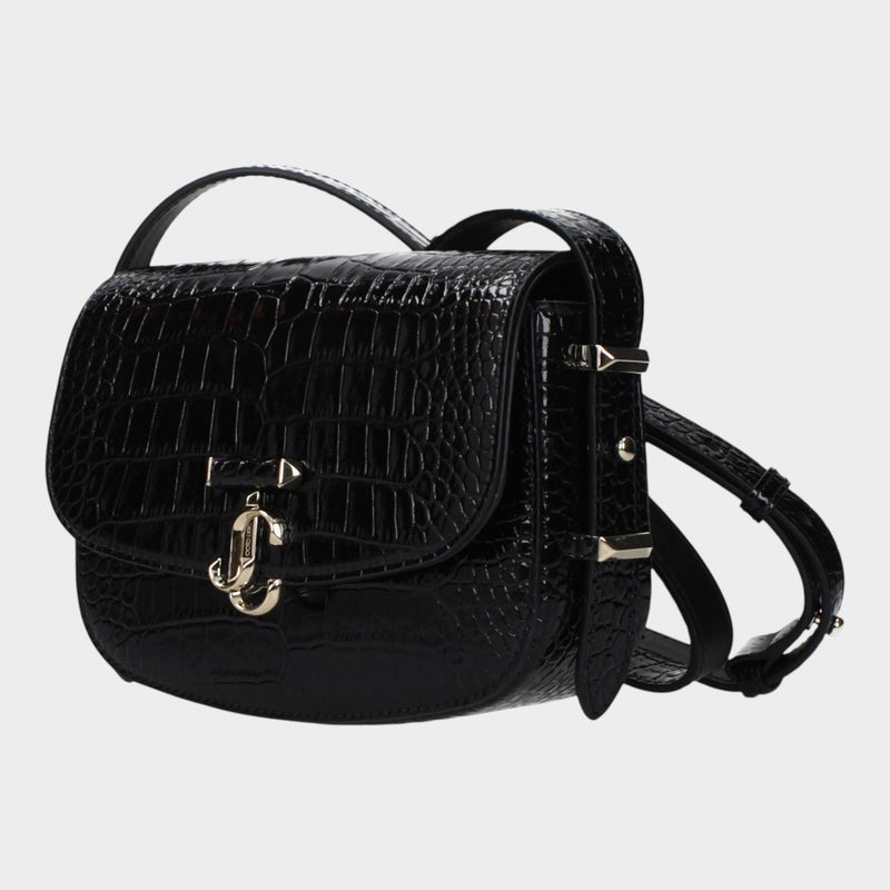 Jimmy Choo Black Leather Crossbody Bag