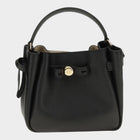 Tory Burch Black Calf Leather Bos Taurus Shoulder Bag