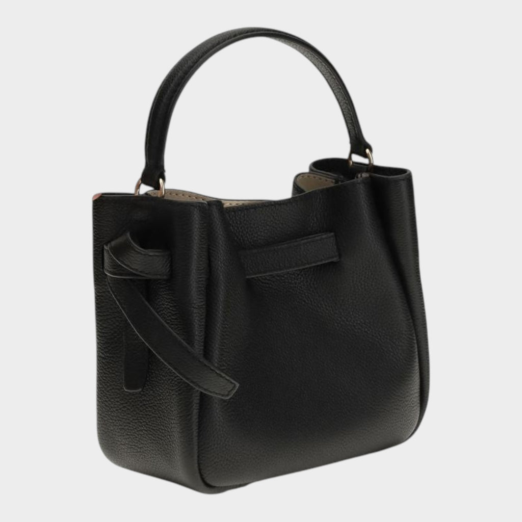 Tory Burch Black Calf Leather Bos Taurus Shoulder Bag
