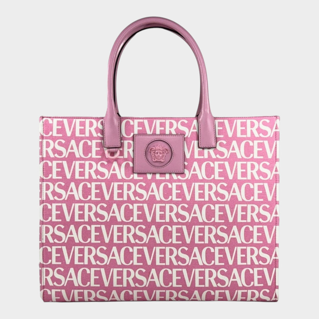 Versace Medusa Large Canvas Large Tote Bag Baby Pink