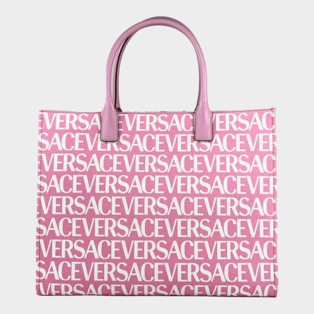 Versace Medusa Large Canvas Large Tote Bag Baby Pink