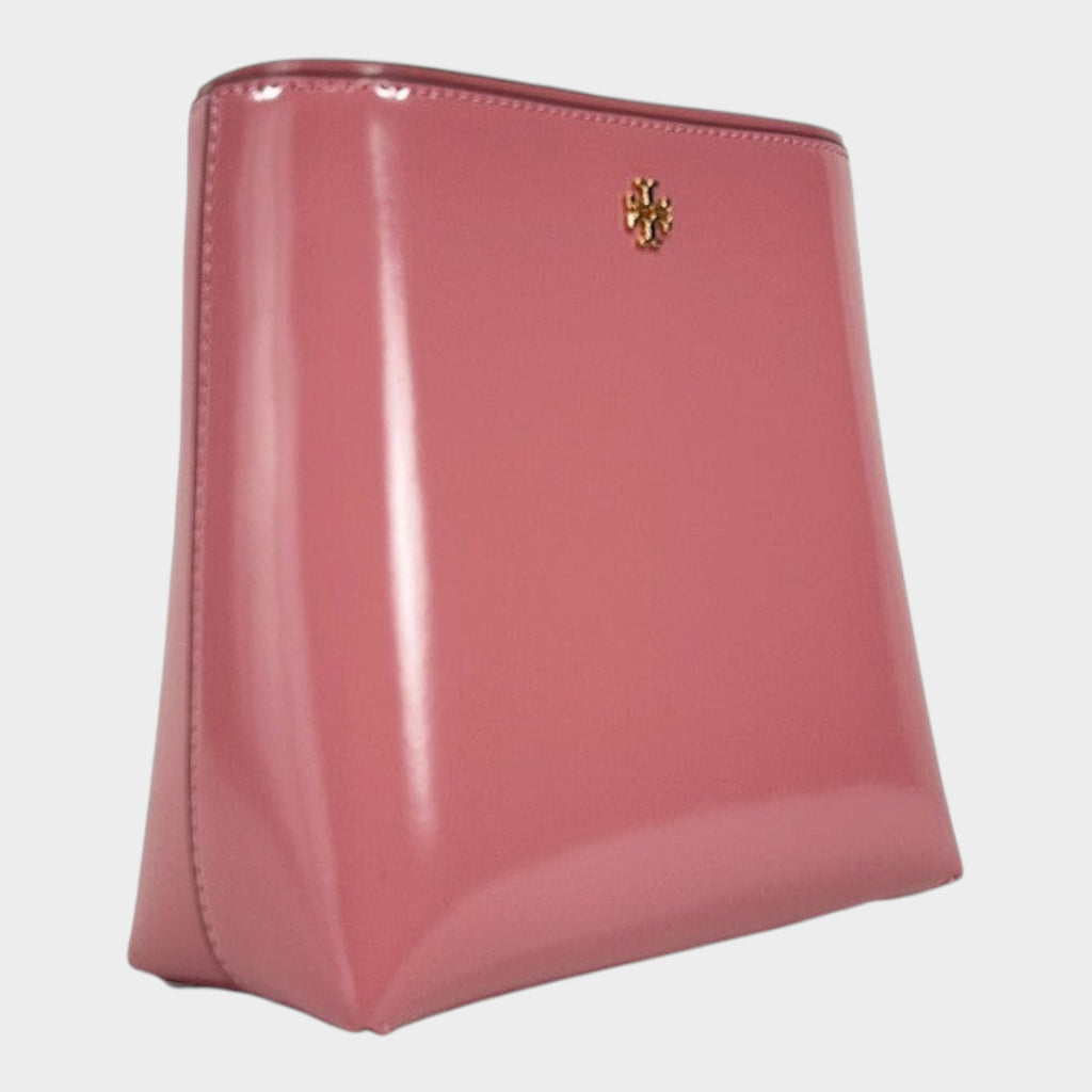 Tory Burch Patent Emerson Small Bucket Bag Purse