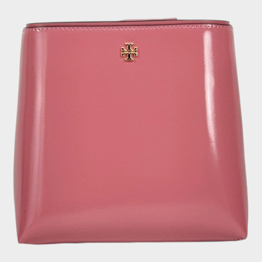 Tory Burch Patent Emerson Small Bucket Bag Purse