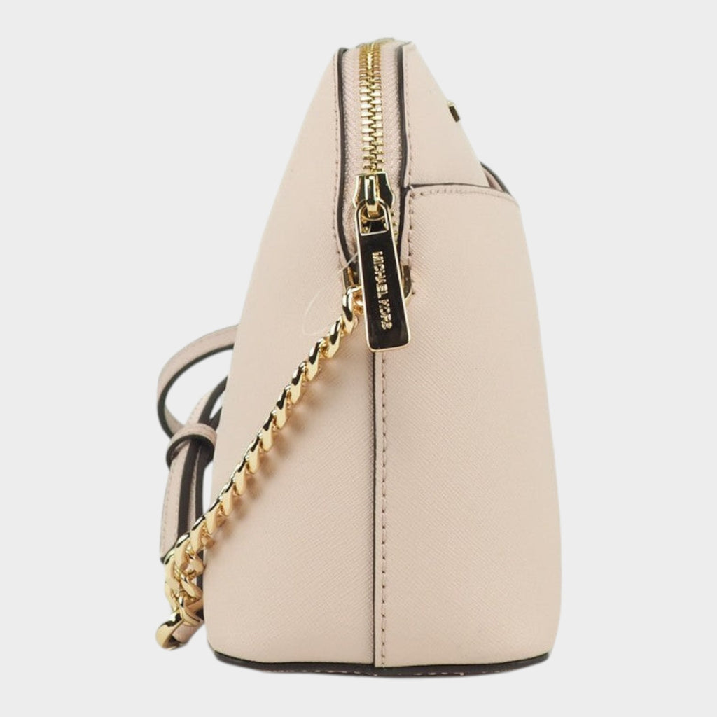 Michael Kors Women'S Jet Set Travel Dome Leather Crossbody Bag