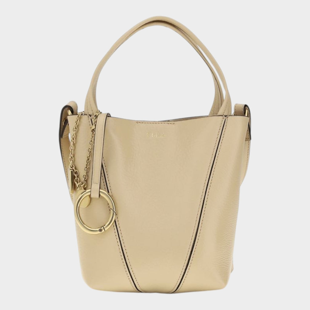 Chloé Spin Shoulder Bag in Beige