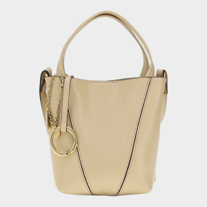 Chloé Spin Shoulder Bag in Beige