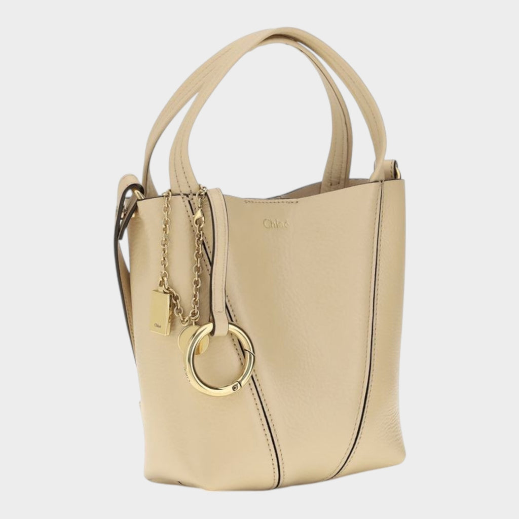 Chloé Spin Shoulder Bag in Beige