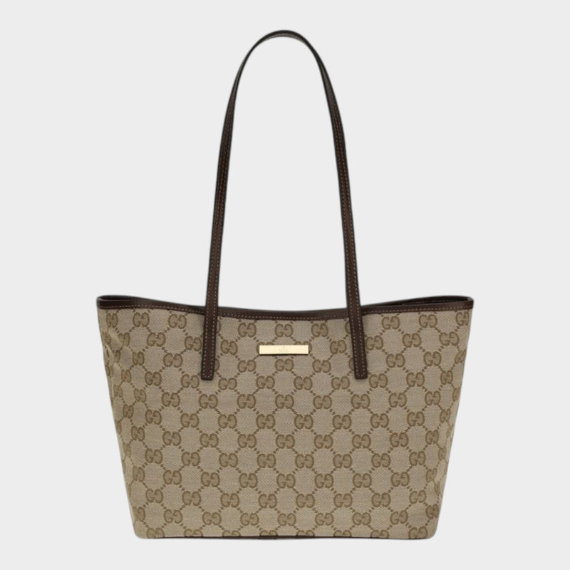 Gucci Beige Fabric Handbag