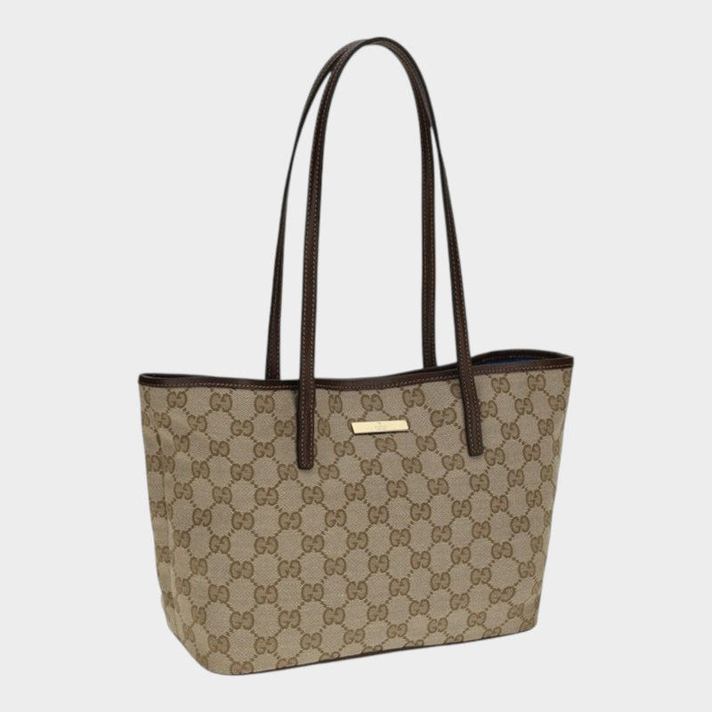Gucci Beige Fabric Handbag