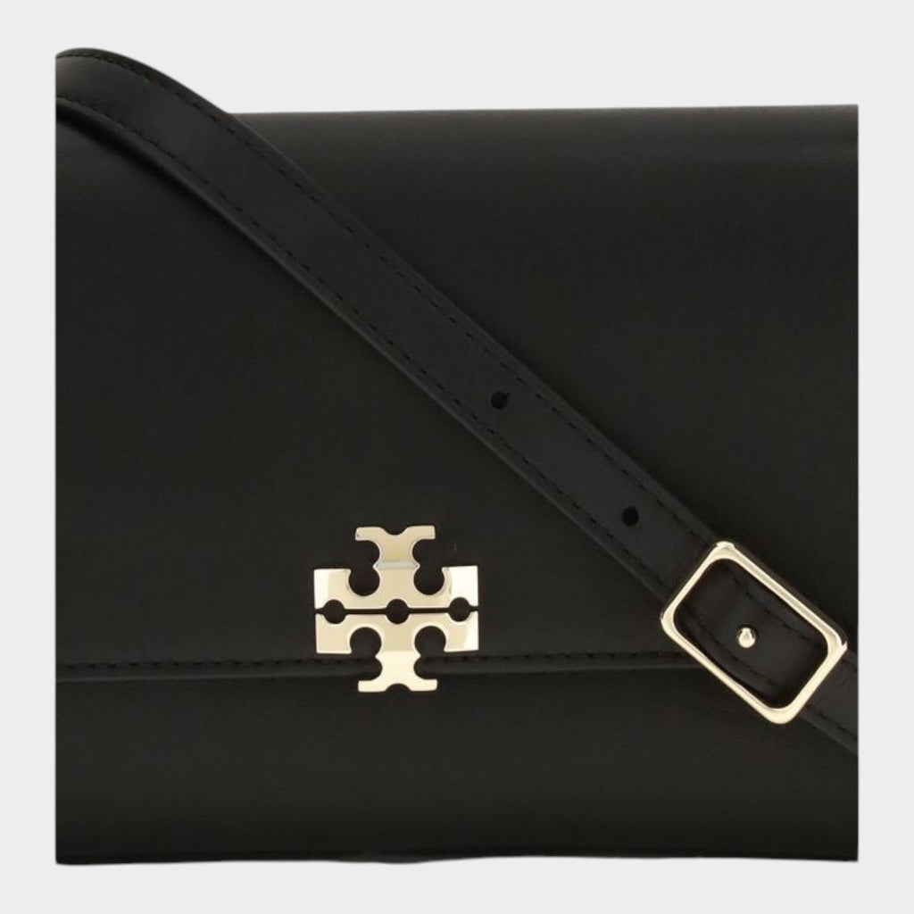 Tory Burch Black Calf Leather Bos Taurus Shoulder Bag