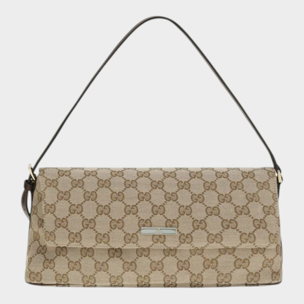 Gucci Brown Fabric Handbag