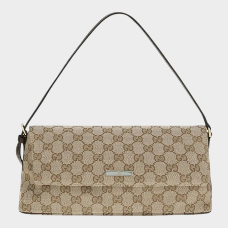 Gucci Brown Fabric Handbag
