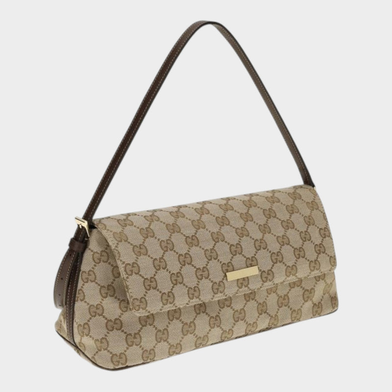 Gucci Brown Fabric Handbag