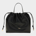 Chloé Icons Leather Chain Shoulder Bag in Black