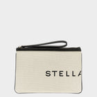 Stella McCartney Beige Cotton Clutch Bag