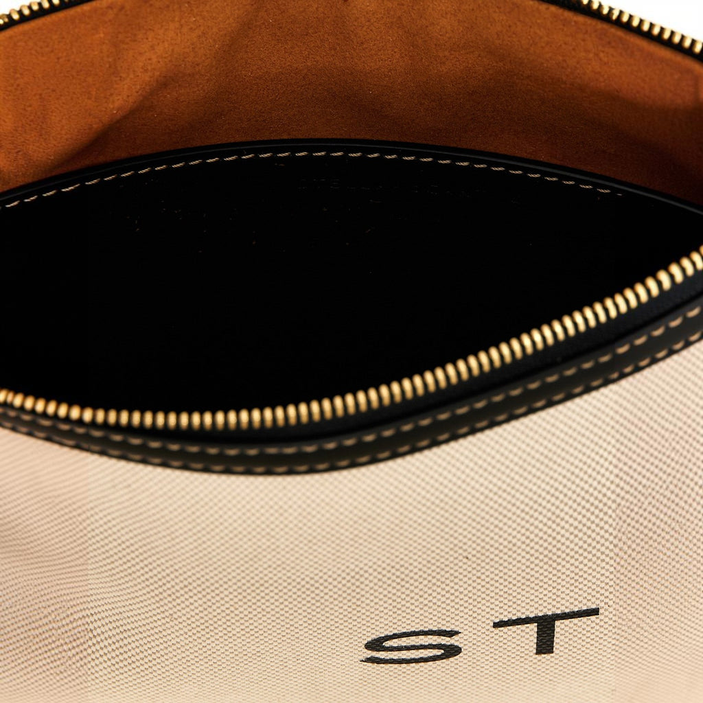 Stella McCartney Beige Cotton Clutch Bag