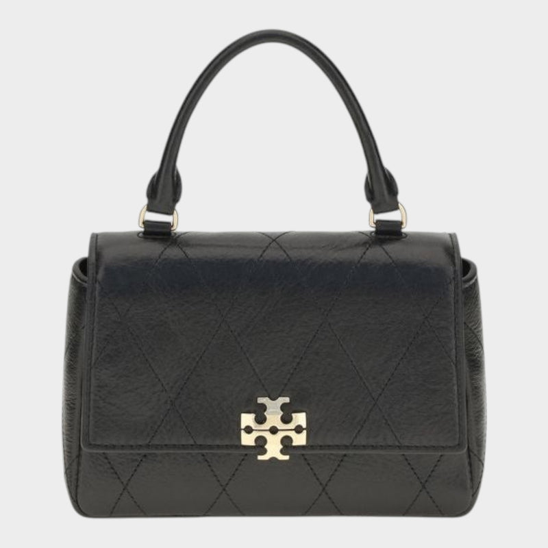 Tory Burch Black Calf Leather Bos Taurus Wallet