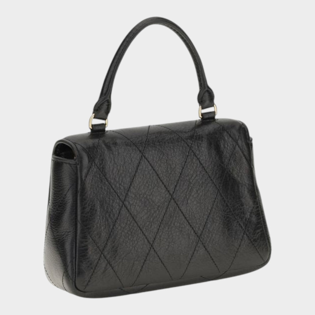 Tory Burch Black Calf Leather Bos Taurus Wallet