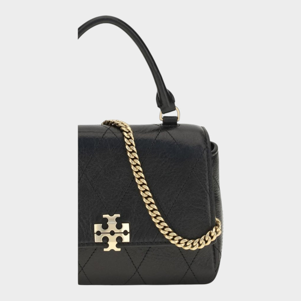 Tory Burch Black Calf Leather Bos Taurus Wallet