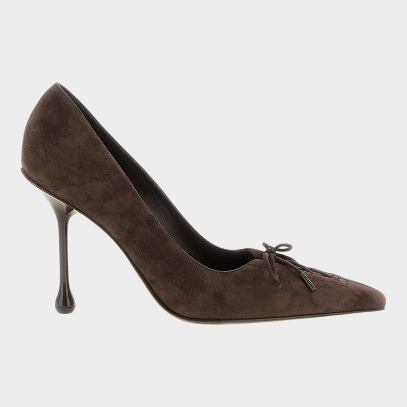 Jimmy Choo Brown Leather High Heel Pumps
