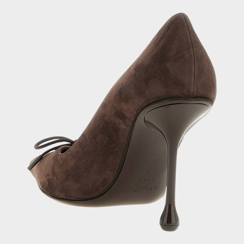 Jimmy Choo Brown Leather High Heel Pumps