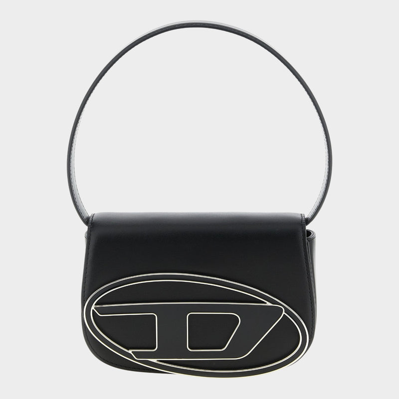Diesel Black Cowhide Shoulder Bag