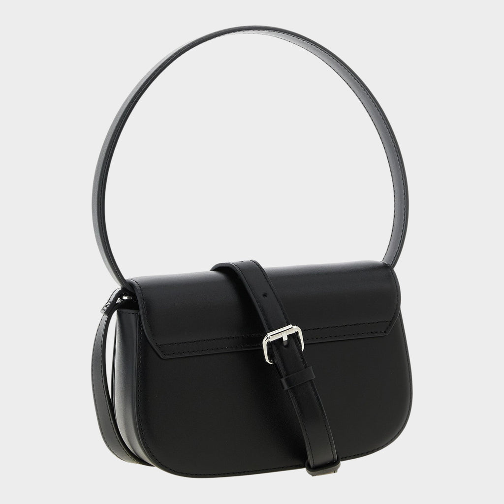 Diesel Black Cowhide Shoulder Bag
