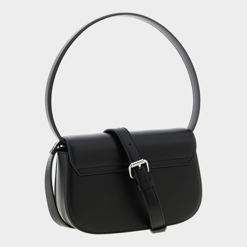 Diesel Black Cowhide Shoulder Bag