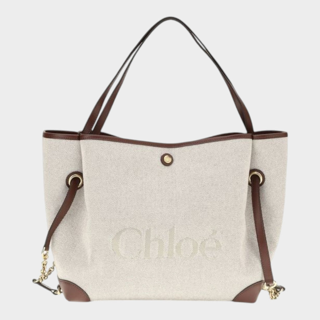 Chloé Clover Tote Bag in Beige