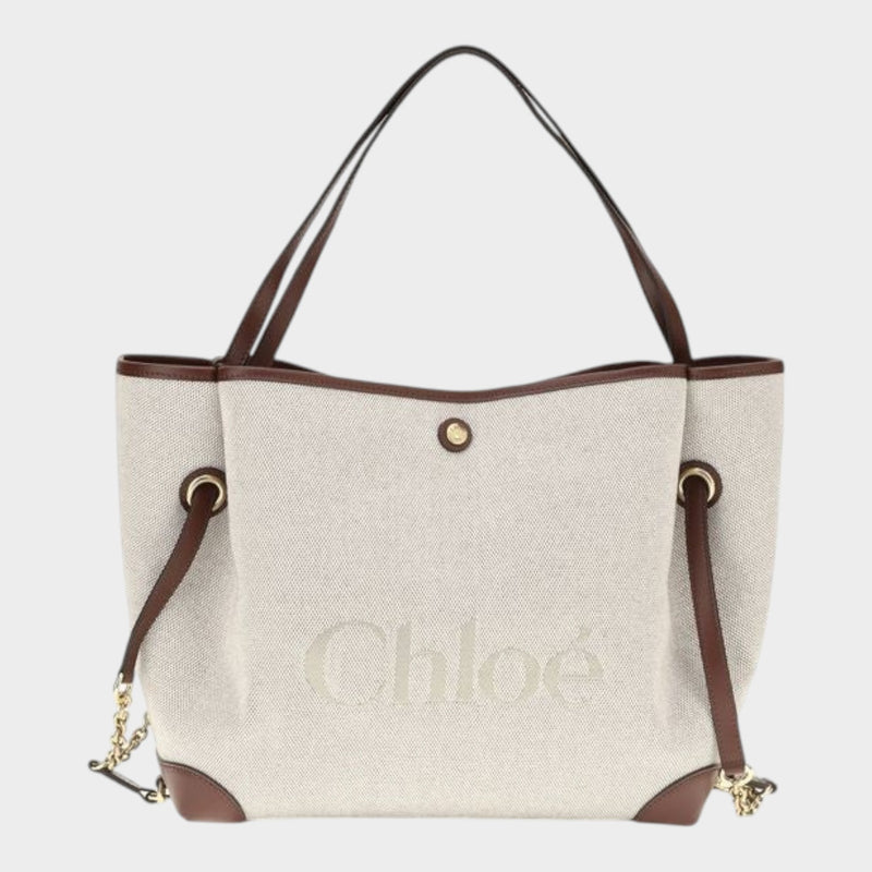 Chloé Clover Tote Bag in Beige