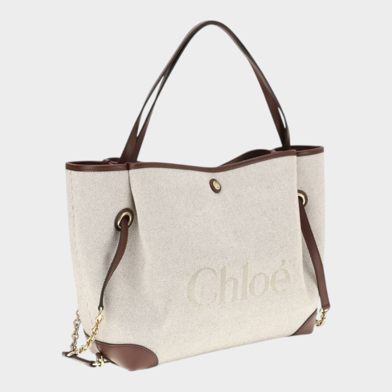 Chloé Clover Tote Bag in Beige